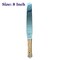 8 Inch Screen Printing Ink Spatula Stainless Steel Ink Knife Wood Handle Flexible Ink Spatula - 4in / 5in / 6in / 7in / 8in / 9in / 10in / 12in (8 inches)